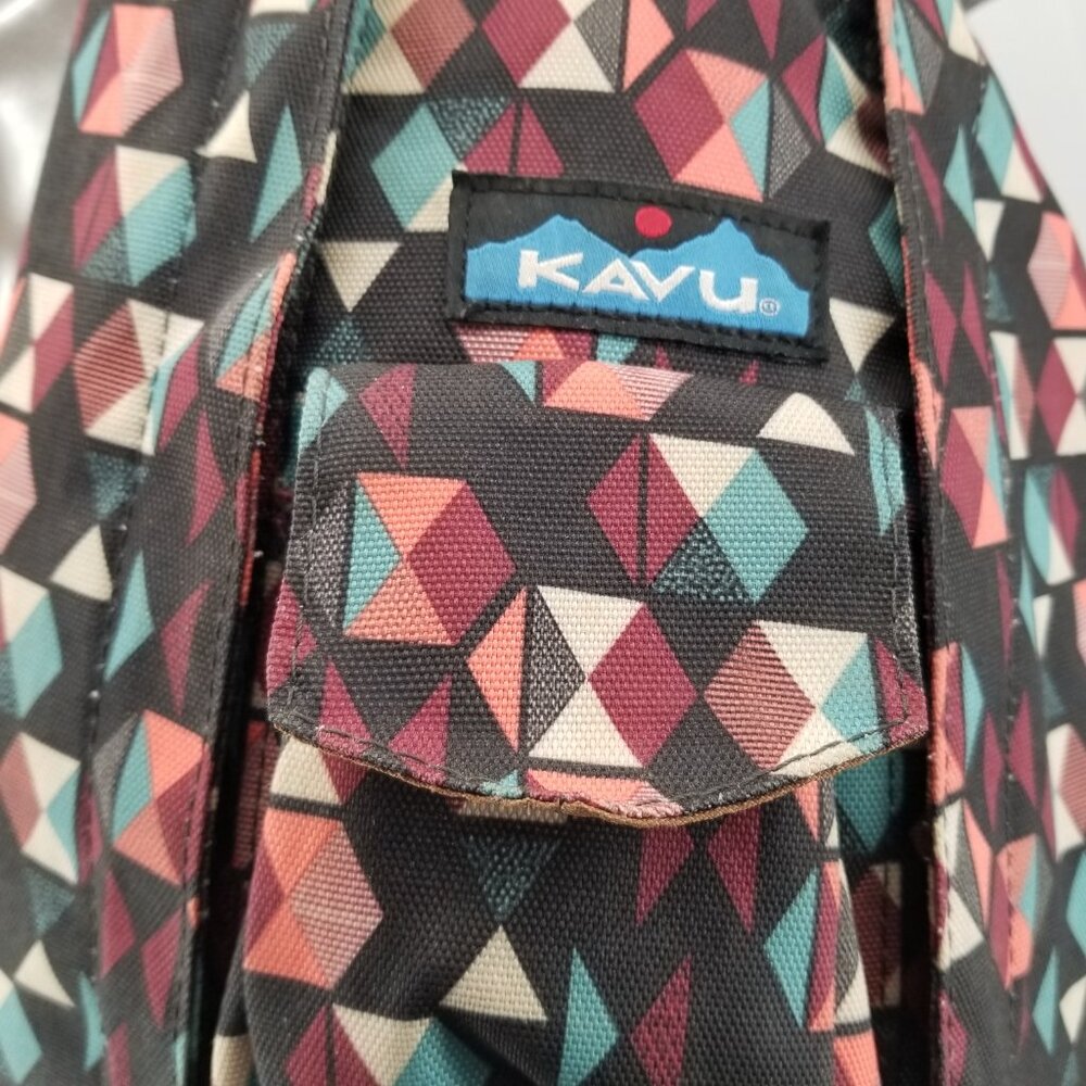 KAVU ROPE SLING Pattern Party Messenger Backpack Monosling Crossbody - Picture 4 of 12